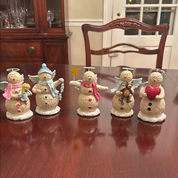 5 Winter Wishes Snow People - Picture 1 of 6